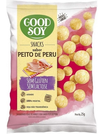 SNACKS DE SOJA GOODSOY SABOR PEITO DE PERU 25G