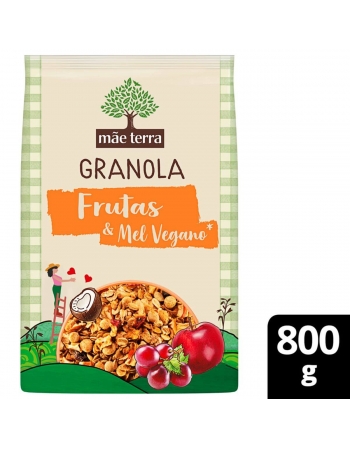 Granola Frutas e Mel Vegano - MÃE TERRA - 800g