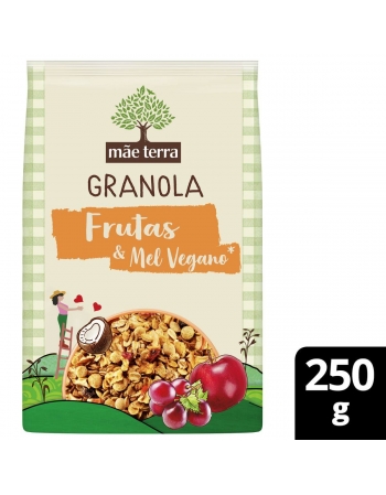 Granola Frutas e Mel Vegano - MÃE TERRA - 250g