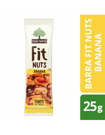 Barra Fit Nuts Banana - MÃE TERRA - 12 X 25g