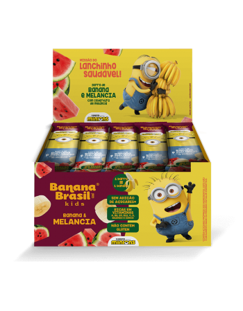 Barra de Frutas Kids Melancia - Banana Brasil - Display de 20 x 22g