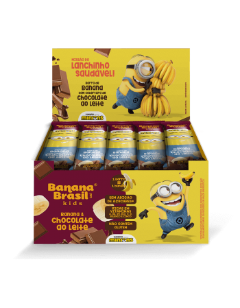 Barra de Frutas Kids Chocolate ao Leite- Banana Brasil- Display 20x22g