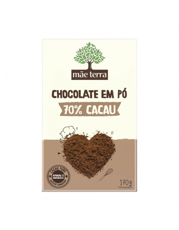 Chocolate 70% Cacau em Pó - MÃE TERRA - 170g