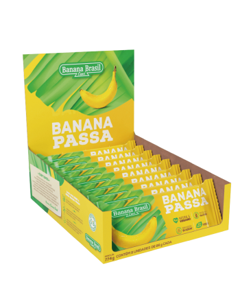 Banana Passa - Banana Brasil - Display Com 9 Unidades De 86G