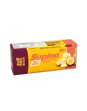 Barra de Frutas Supino Banana Abacaxi - Banana Brasil - 3x24g