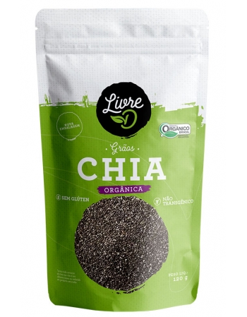 Chia Preta em Grãos Orgânica - LivreD - 120g