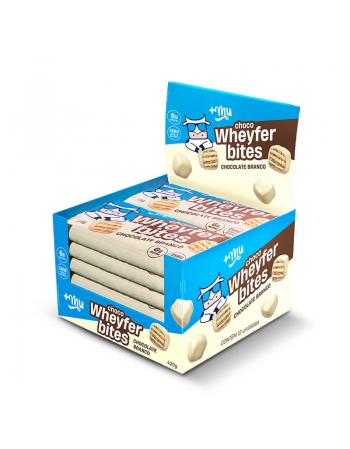 Choco Wheyfer Bites Chocolate Branco - +Mu - Display 12 x 35g