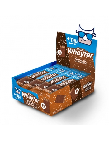 Choco Wheyfer Chocolate com Avelã - +Mu - Display 12 x 25g