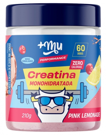 Creatina Monohidratada Pink Lemonade - +Mu - 210g