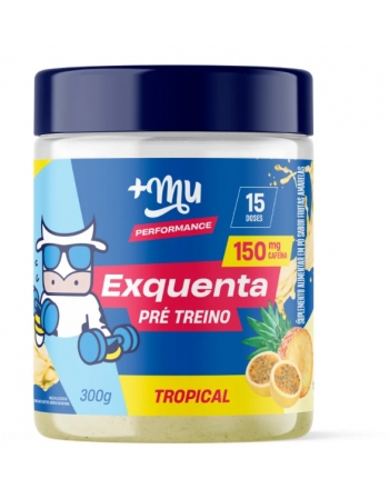 Exquenta Pré-Treino Tropical - +Mu Performance - Pote 300g