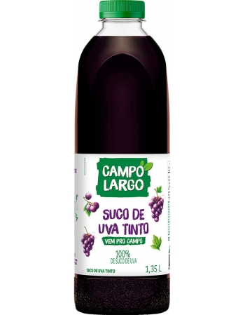 Suco de Uva Tinto - CAMPO LARGO - 1,350 ml cada Pet Asséptico