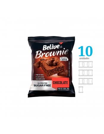 Brownie Chocolate - Belive - Display Com 10 Unidades De 40G