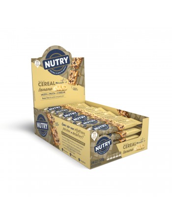 Barra De Cereais Nutry Banana Muito Mais - Nutrimental - Display Com 24 Unidades De 22G