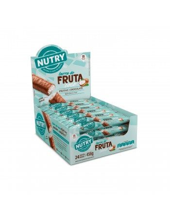 Barra De Frutas Nutry Coco E Chocolate - Nutrimental - Display Com 24 Unidades De 19G