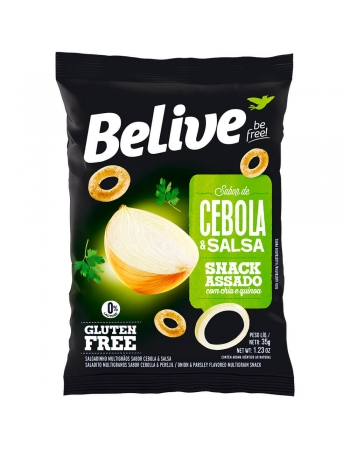 Snacks Cebola E Salsa - Belive - Unidade De 35G